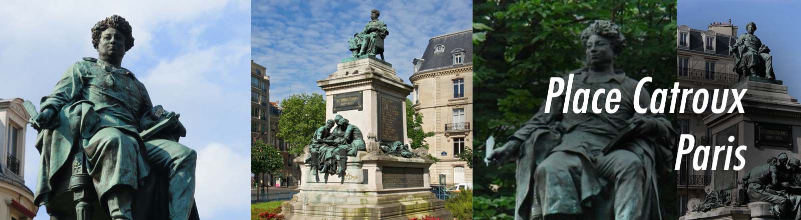 Statue d’Alexandre Dumas, place Catroux